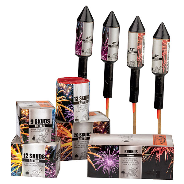 Stort Fyrværkerisortiment - Midnats Sortiment XL til Nytår 2023